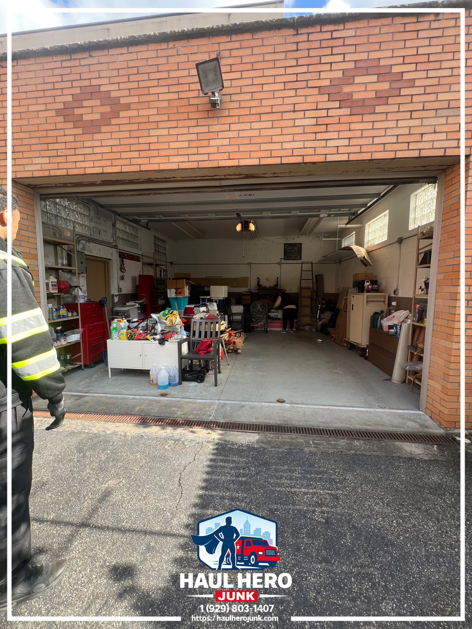 Garage full before junk removal