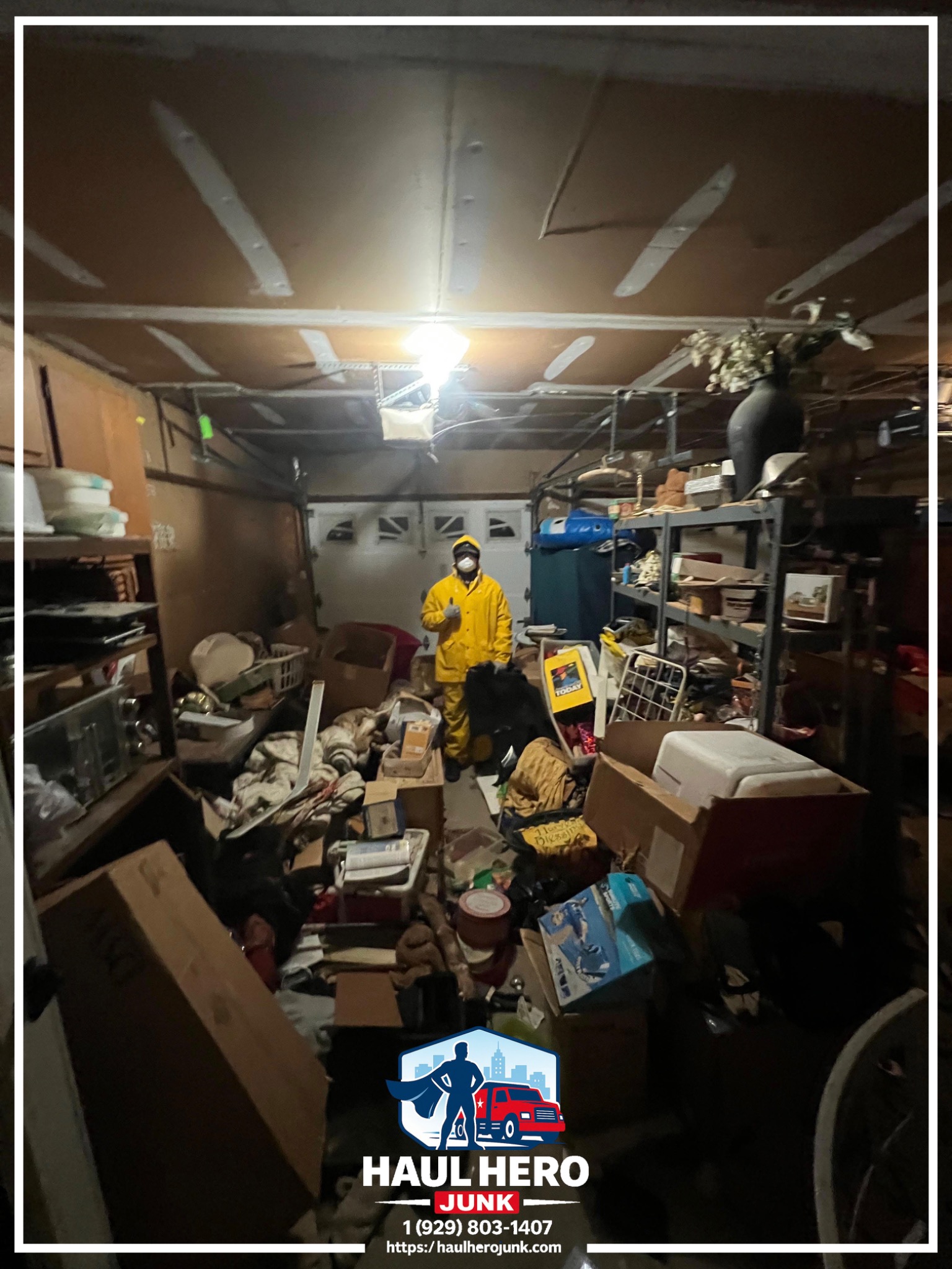 Packed room before junk removal